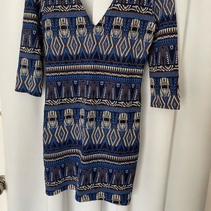 Patterned mini dress